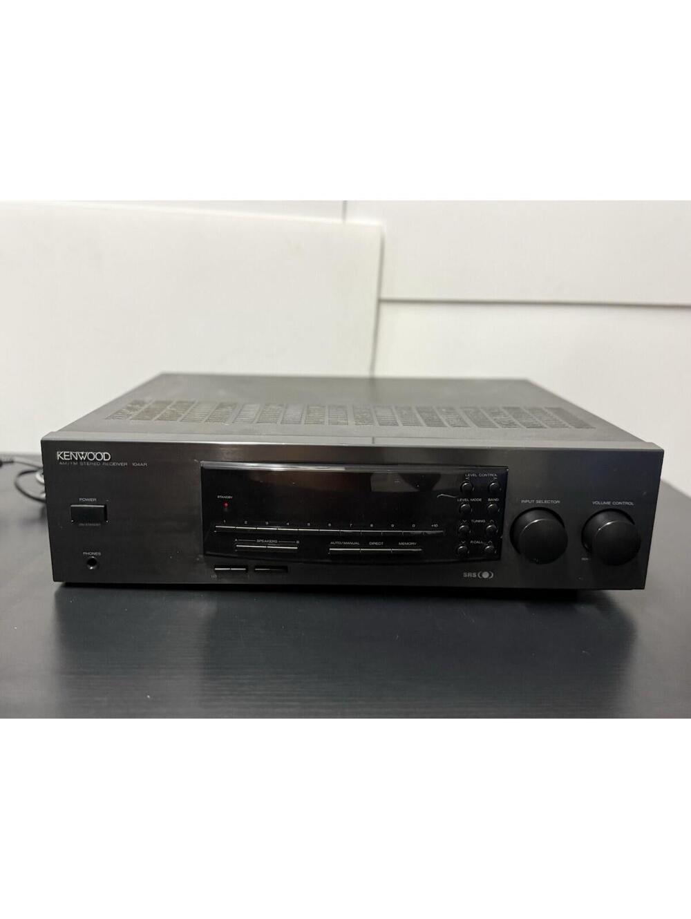 Kenwood 104AR AM/FM Stereo Receiver with Phono Input & SRS Sound